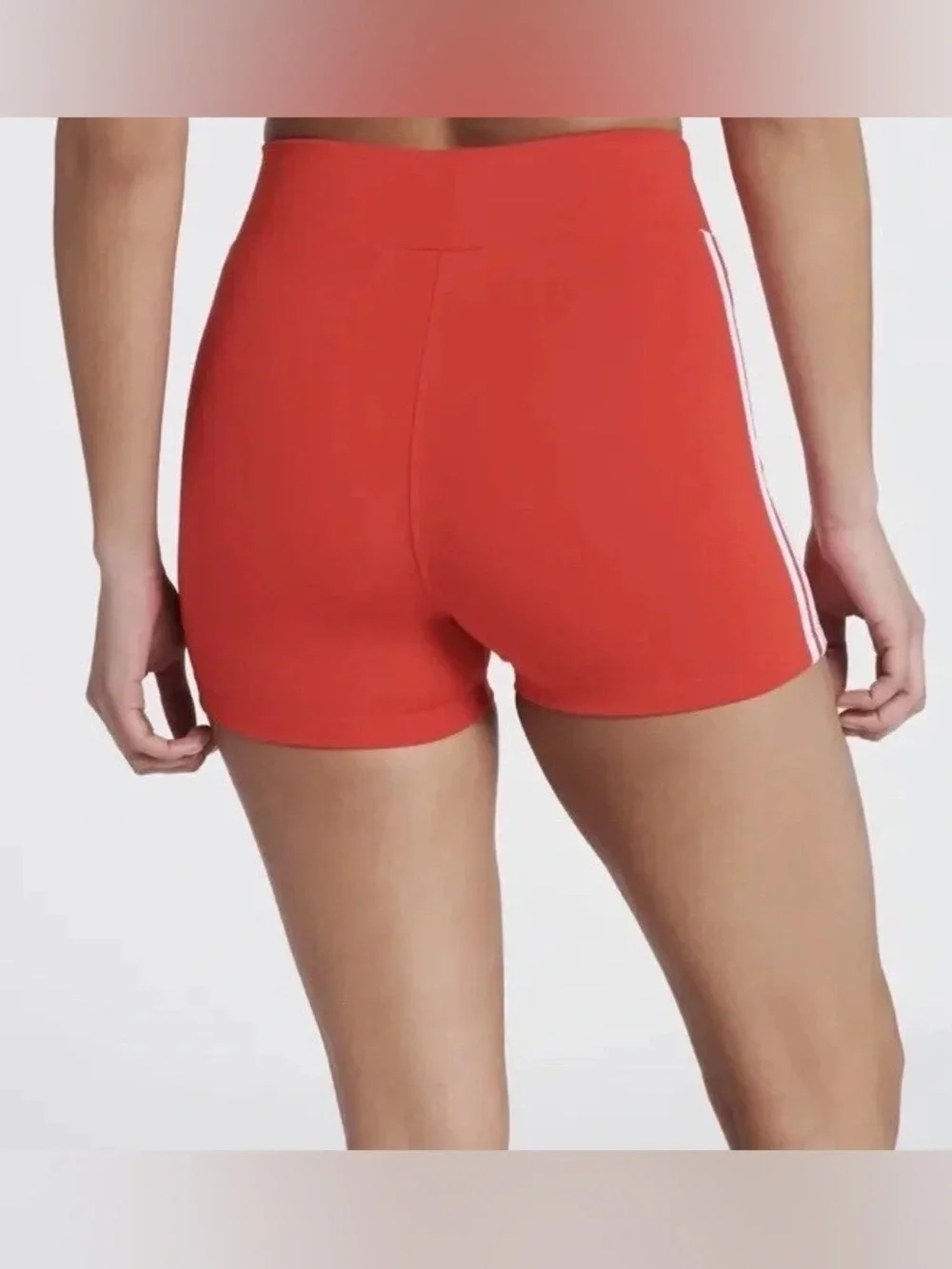 Adidas Originals Traceable Red Booty Shorts Women's Size S Small New NWT